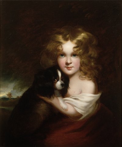 Jeune Fille avec un Chien, vers 1840 - Margaret Sarah Carpenter